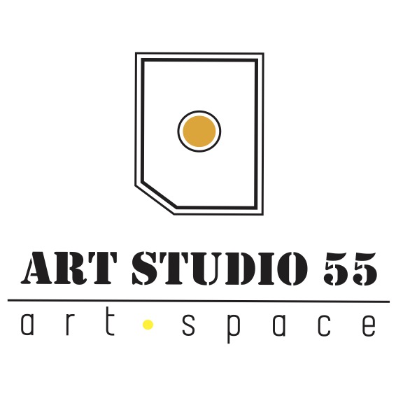 1 art studio 55 logo black